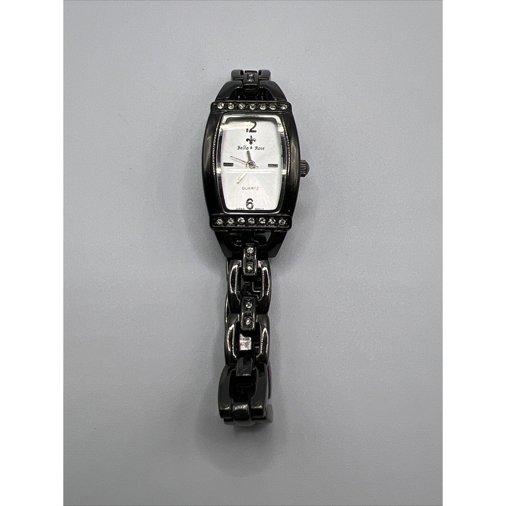 [Not Tested] Bella & Rose Silver Tone‎ Dial Gunmetal Gray Band Watch
